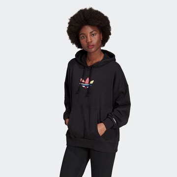 ADIDAS ORIGINALS Sweatshirt in Black: front