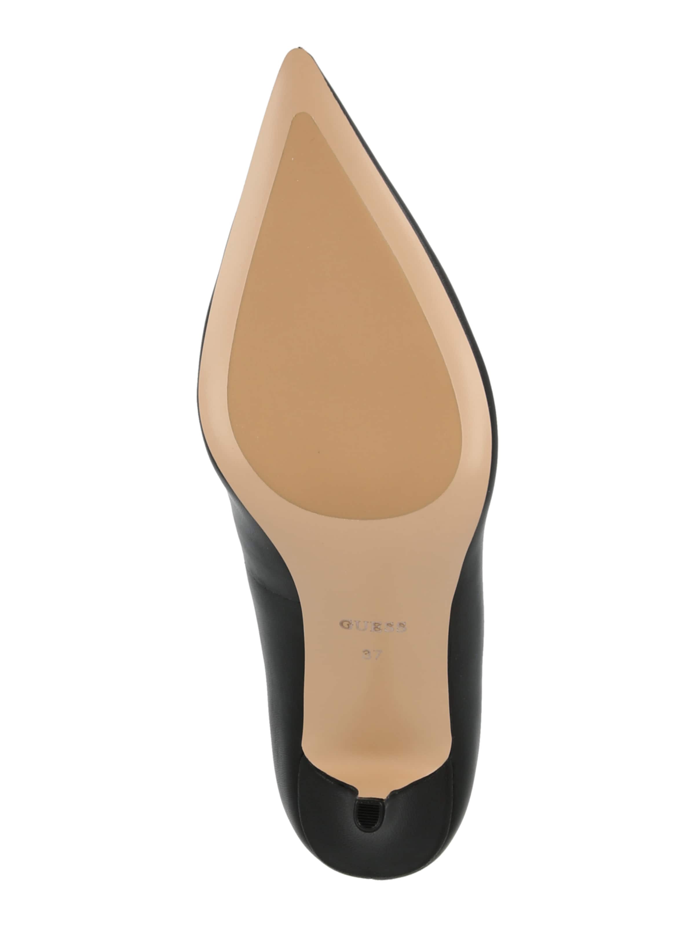 GUESS Čevlji s peto 'Prindy' | črna barva