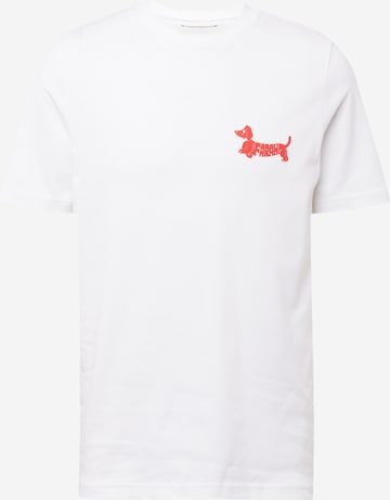 T-Shirt 'COSTAS' FARAH en blanc : devant