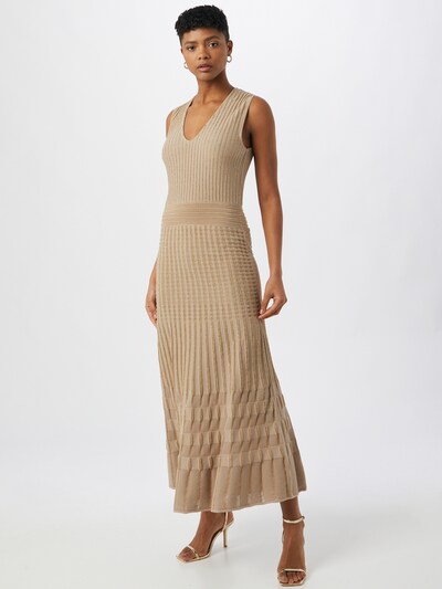 Rochie tricotat 'CRONOMETRO' PINKO pe nisip / auriu, Vizualizare model
