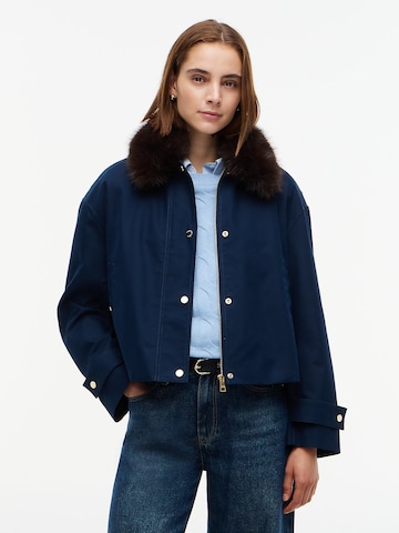 TOMMY HILFIGER Tussenjas in Blauw: voorkant