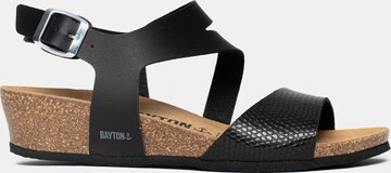 Bayton Sandalen met riem 'Reus' in Zwart