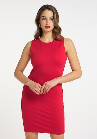 faina Pouzdrové šaty – červená: přední strana
