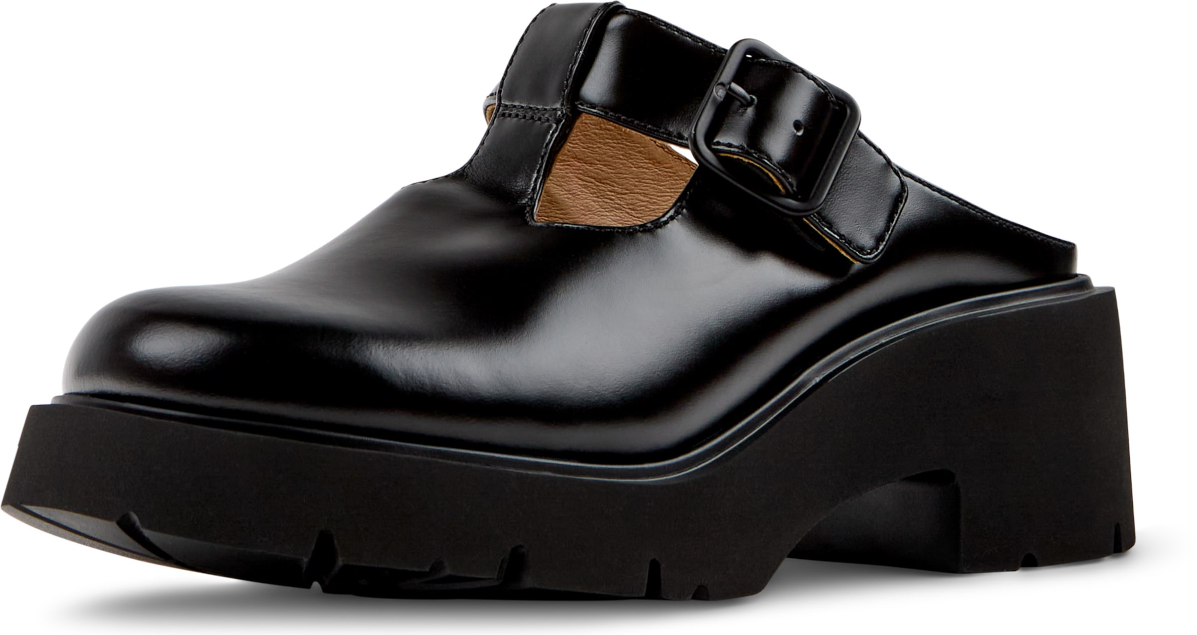 Zoccoletto 'Milah' di CAMPER in nero: frontale