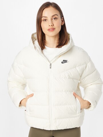 Veste d’hiver Nike Sportswear en blanc : devant