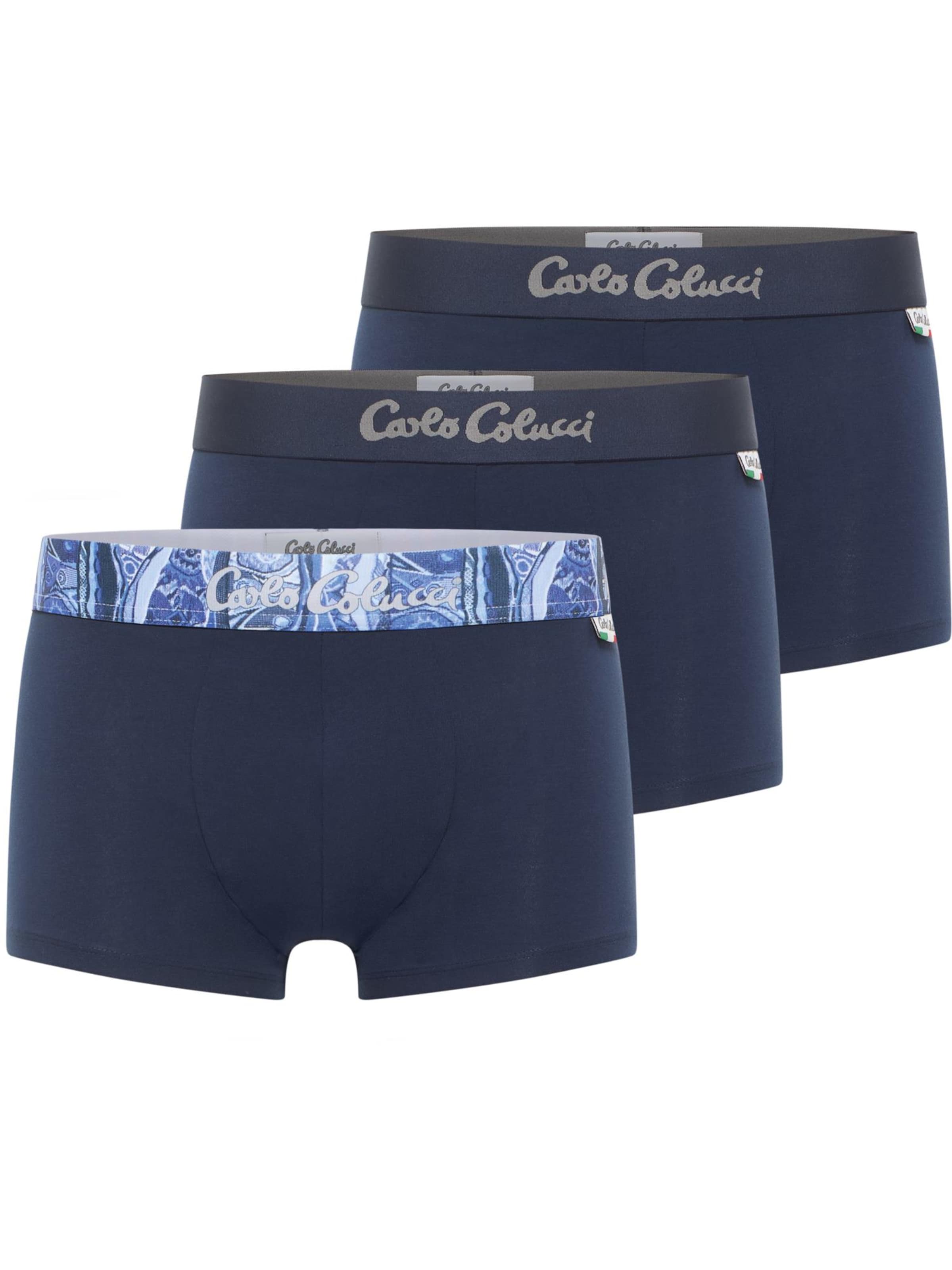Carlo Colucci Boxershorts 'Eccel' in Blau: Vorderseite