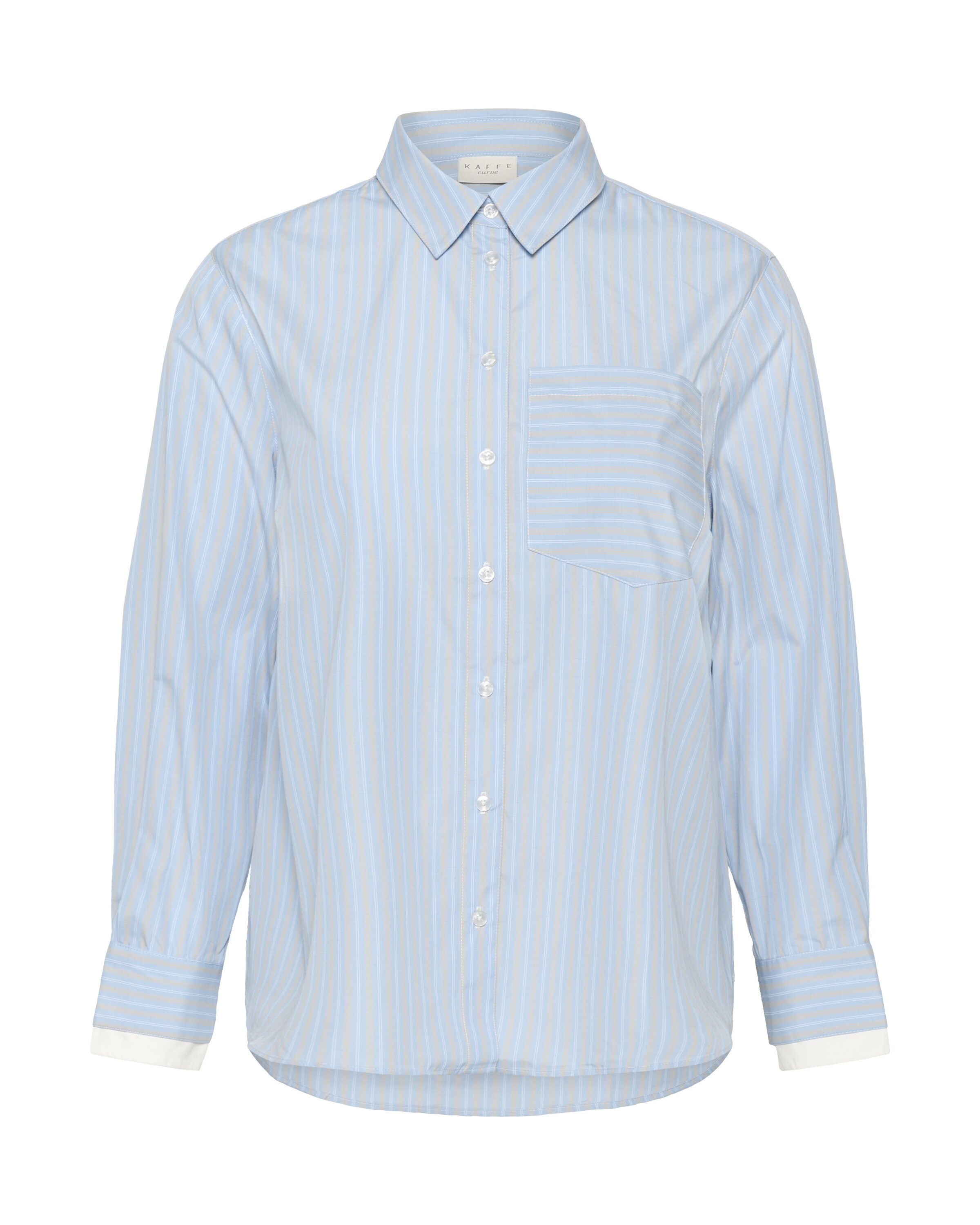 KAFFE CURVE Blouse 'KClenia' in Blue: front