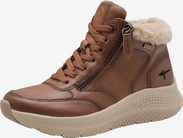 Tamaris Veterlaarsjes in Bruin: voorkant