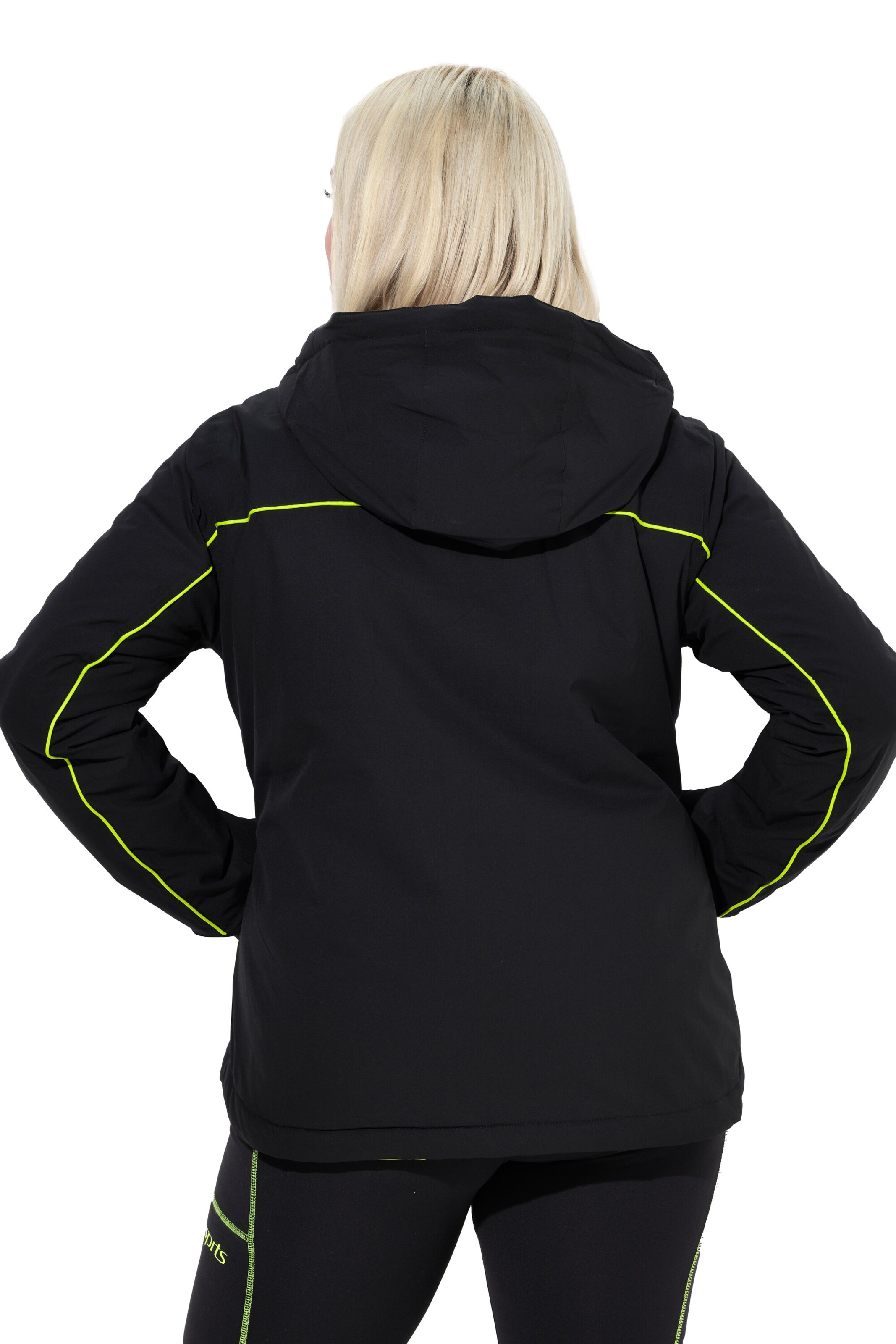 Ulla Popken Weatherproof jacket in Black