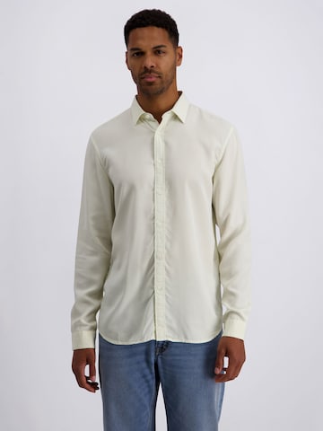 PIERRE CARDIN Comfort fit Overhemd in Wit: voorkant