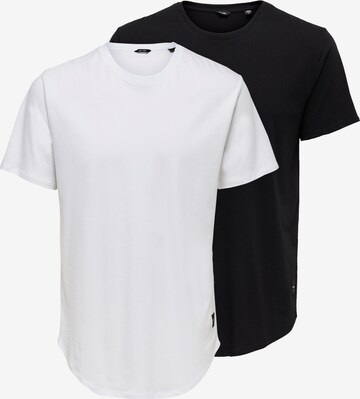 Only & Sons T-shirt 'Matt' i blandade färger: framsida