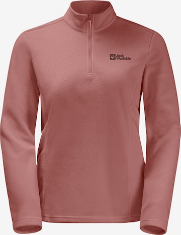 JACK WOLFSKIN Athletic Sweater 'Taunus' in Pink: front