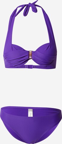 LingaDore T-Shirt Bikini | vijolična barva: sprednja stran