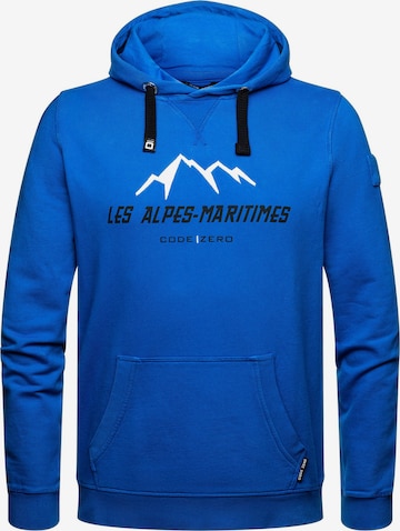 CODE-ZERO Sweatshirt 'Alpes-Maritimes' in Blue: front