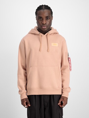 ALPHA INDUSTRIES Sweatshirt i orange: framsida