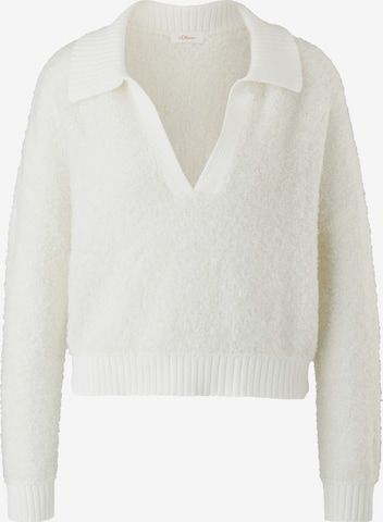 s.Oliver Oversized Sweater in Beige: front