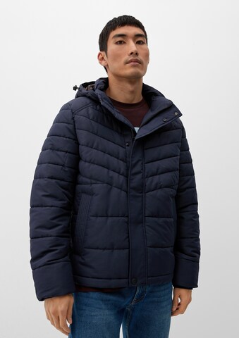 s.Oliver Winter Jacket in Blue: front