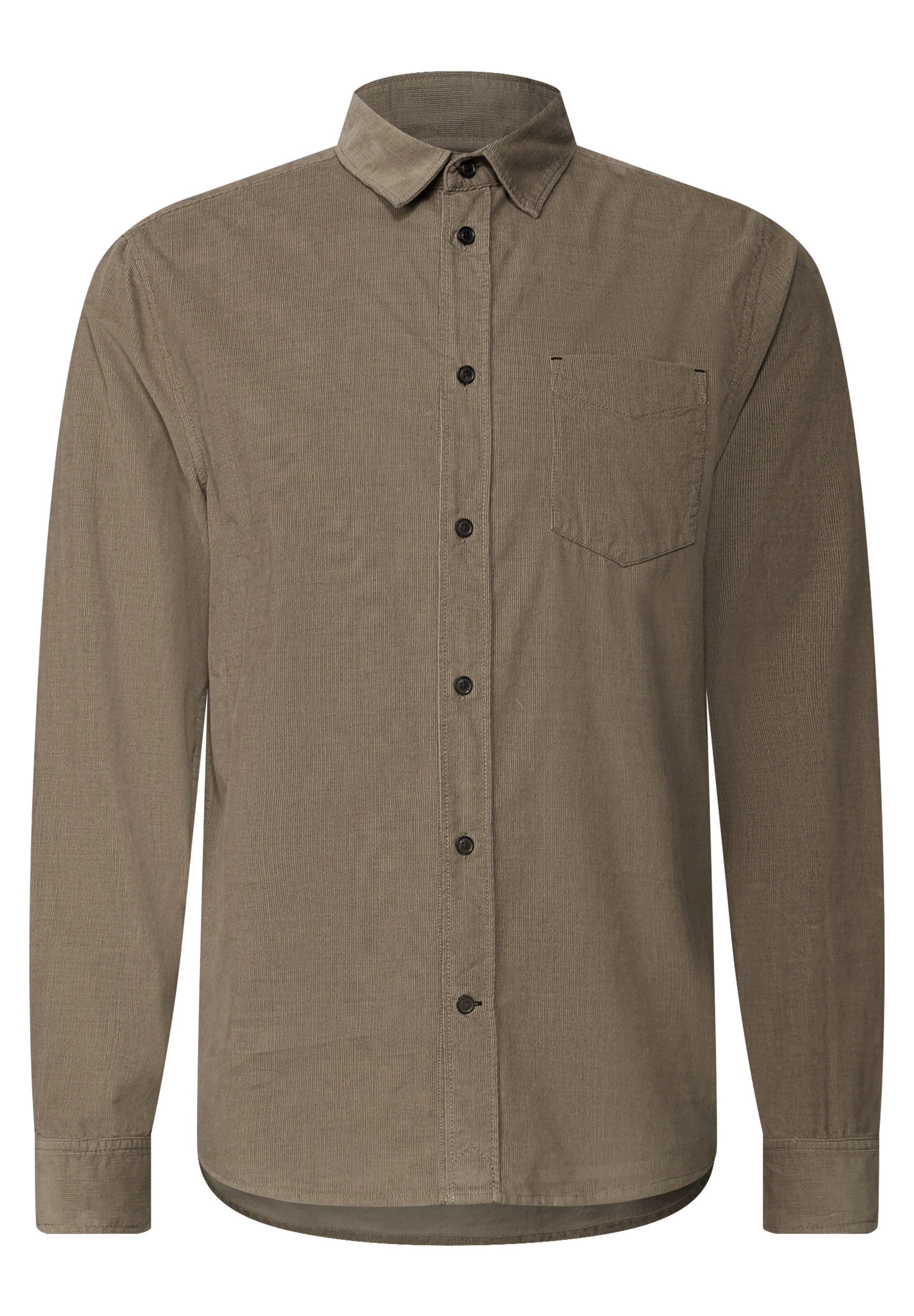 Street One MEN Button Up Shirt in Brown: front