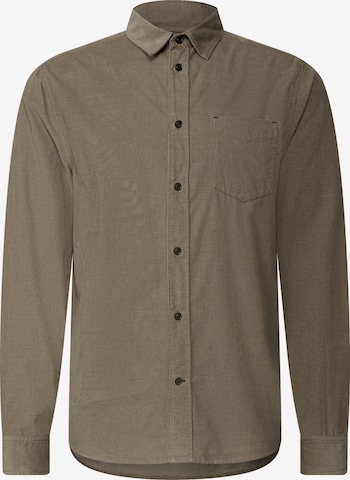 Street One MEN Button Up Shirt in Brown: front