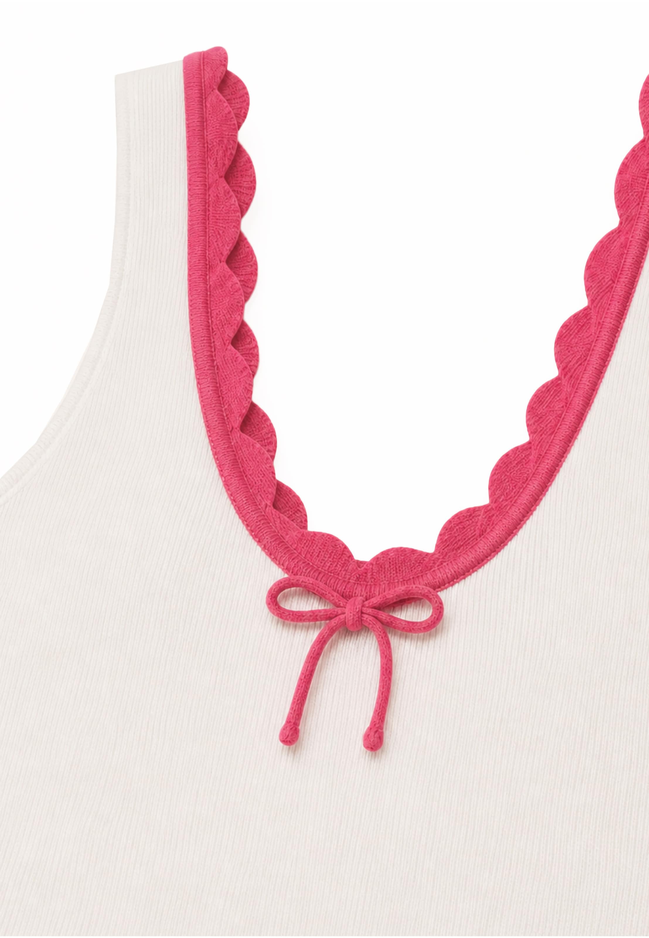 OH APRIL Knitted top 'Anele' in White