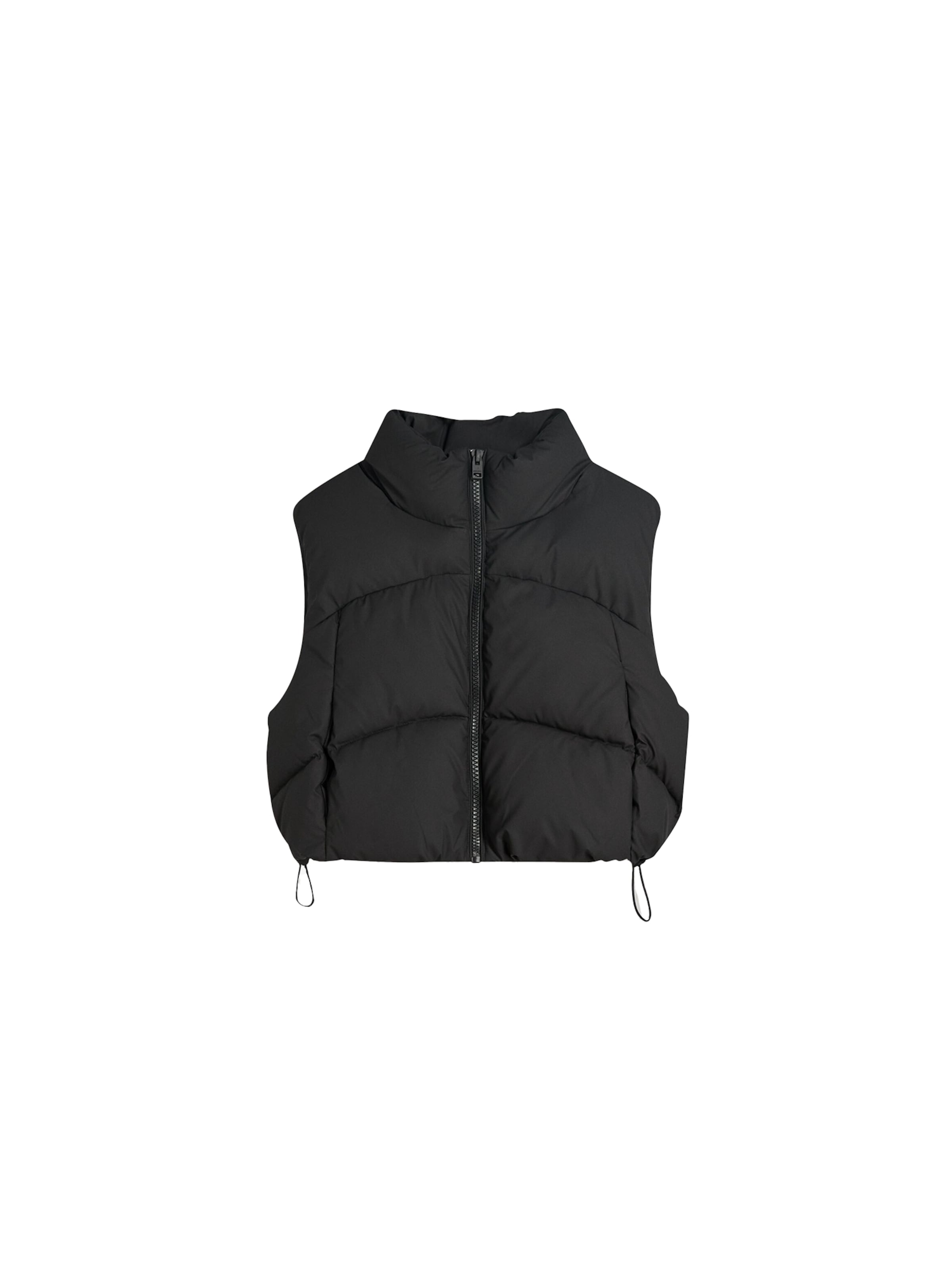 Gilet Bershka en noir : devant