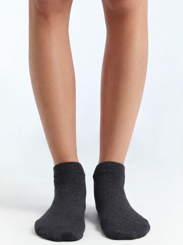 Albero Natur Ankle Socks 'Bio-Baumwoll-Sneakersocken Unisex - 4er Pack' in Grey