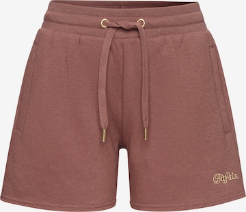 BUFFALO Regularen Hlače | rjava barva: sprednja stran