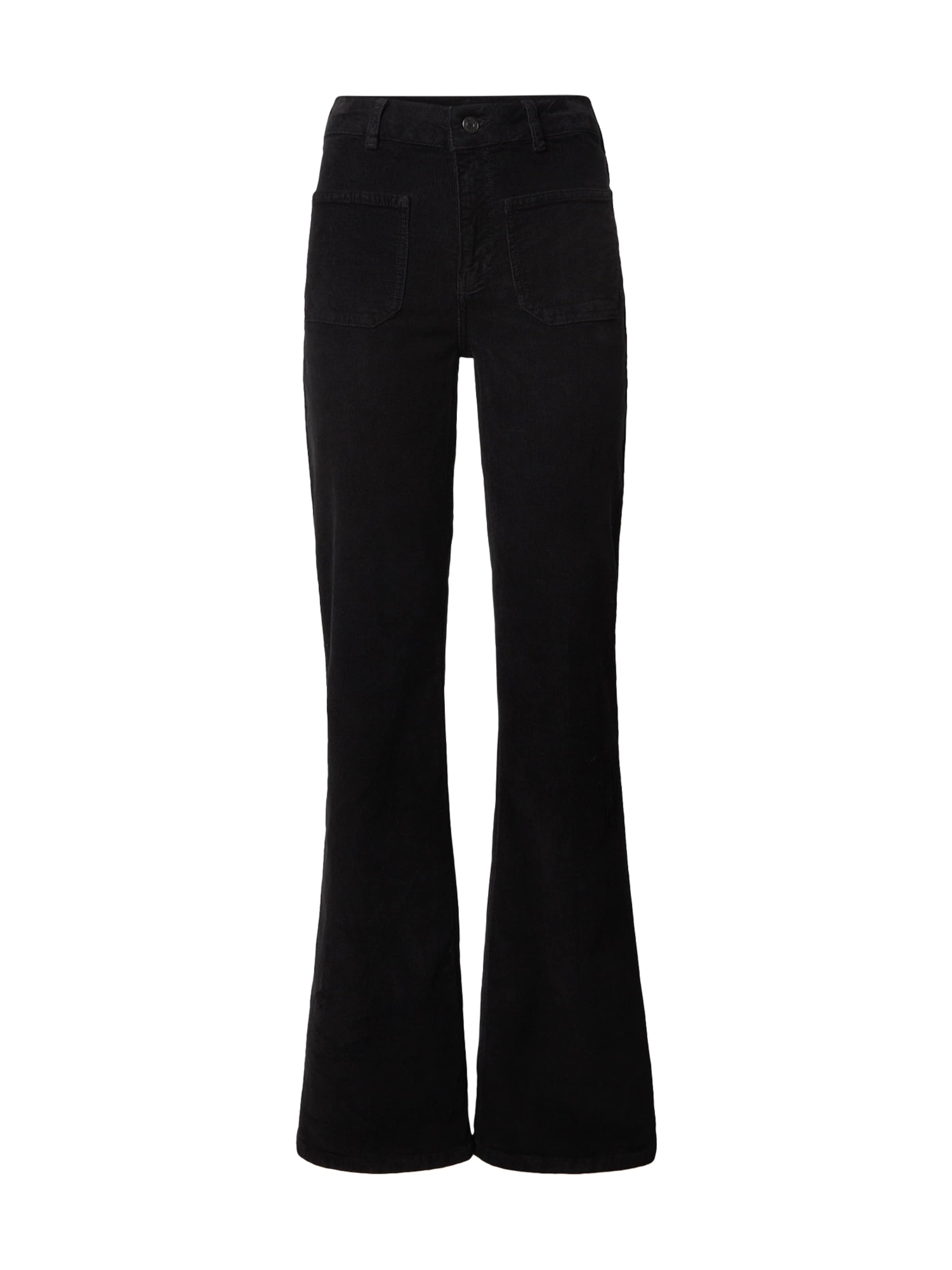 Vanessa Bruno Flared Trousers 'DOMPAY' in Black: front
