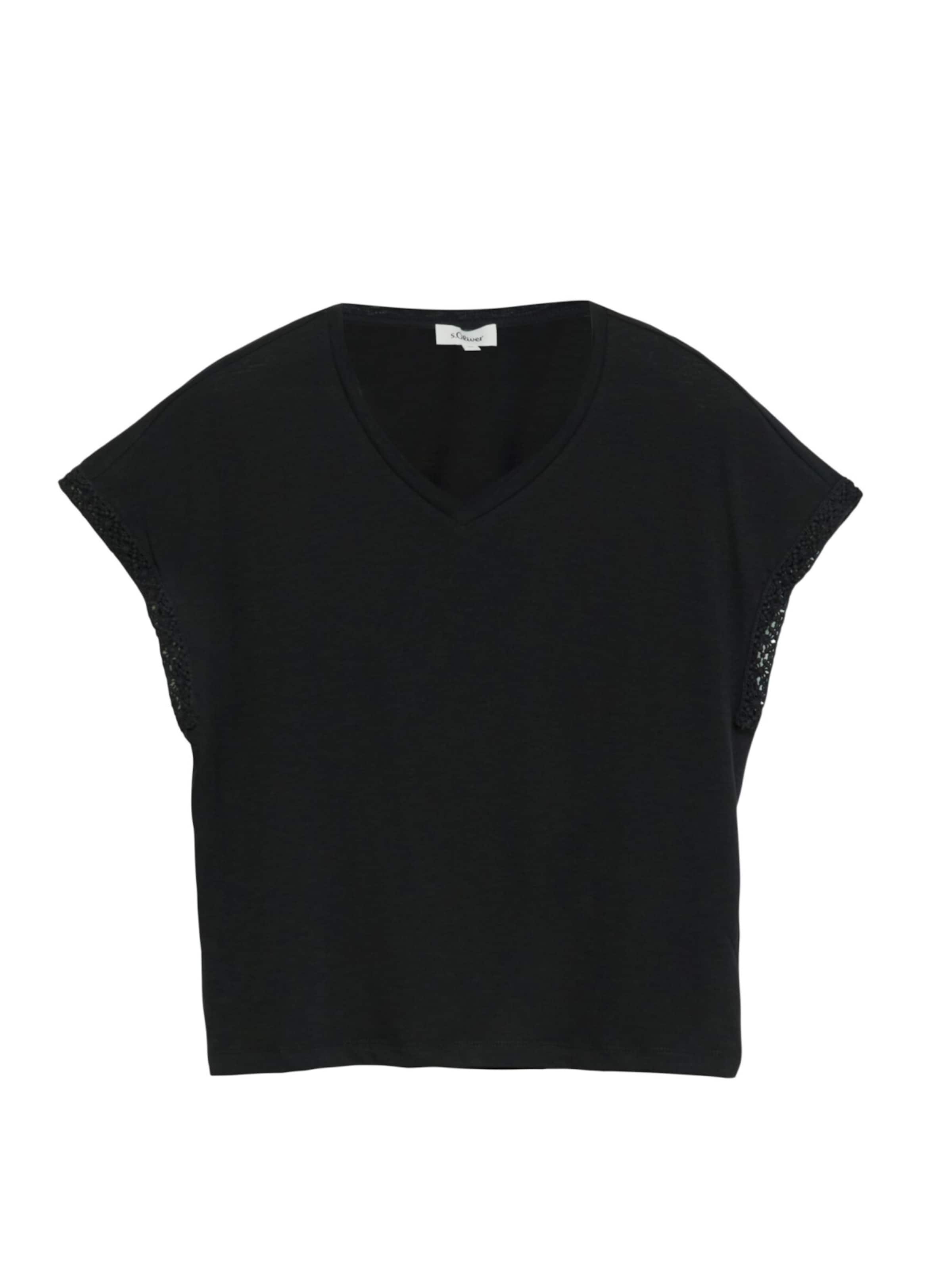 s.Oliver T-Shirt in Schwarz: Vorderseite
