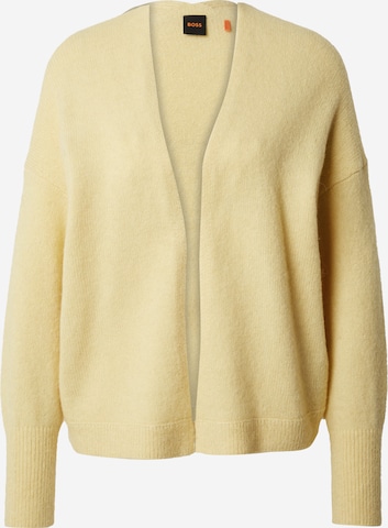 Cardigan 'Falescana' BOSS Orange en jaune : devant