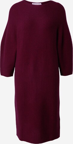 Pure Cashmere NYC Gebreide jurk in Rood: voorkant