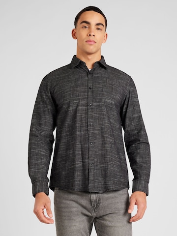 s.Oliver Regular fit Button Up Shirt in Grey: front