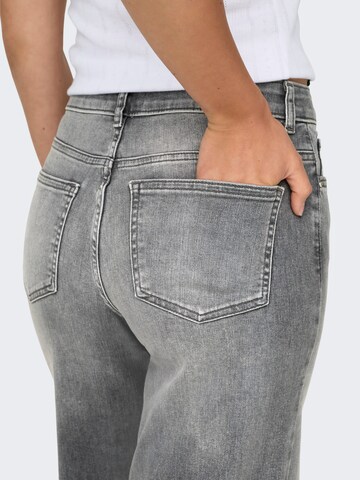 ONLY Wide leg Jeans 'ONLMADISON BLUSH' in Grey