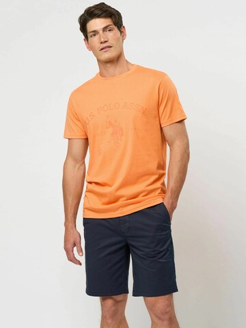 T-Shirt 'Archibald' U.S. POLO ASSN. en orange : devant
