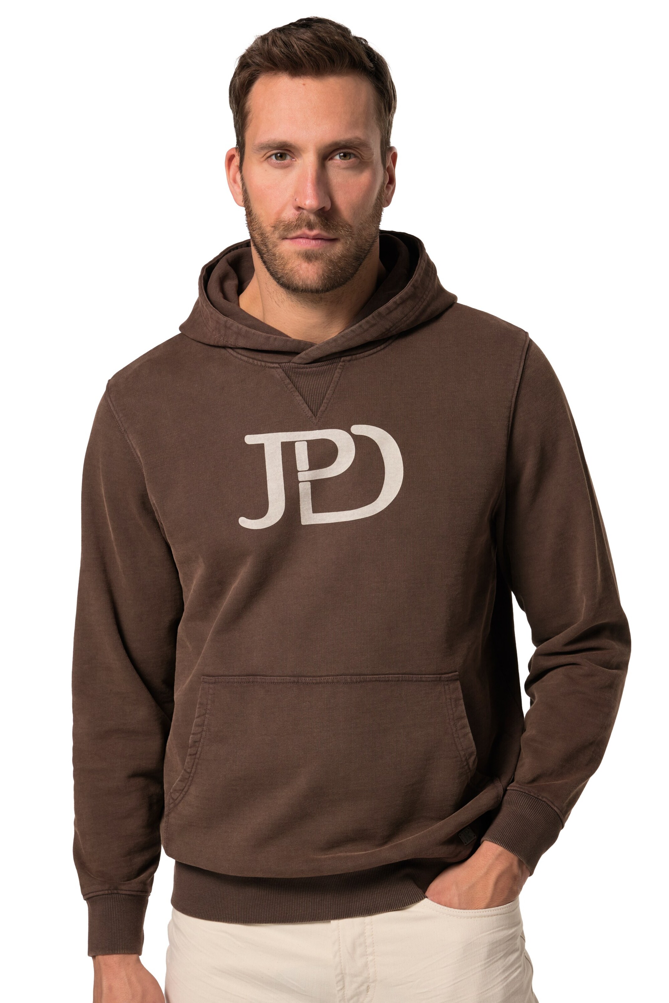 JP1880 Sweatshirt in Braun: Vorderseite