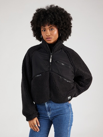 BDG Urban Outfitters Polár dzseki - fekete: elől