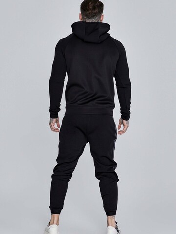 SikSilk Slim fit Workout Pants 'Muscle Fit Joggers' in Black