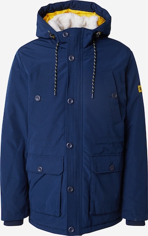 INDICODE JEANS Winterjas 'West' in Blauw: voorkant