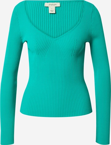 Oasis Sweater in Green: front