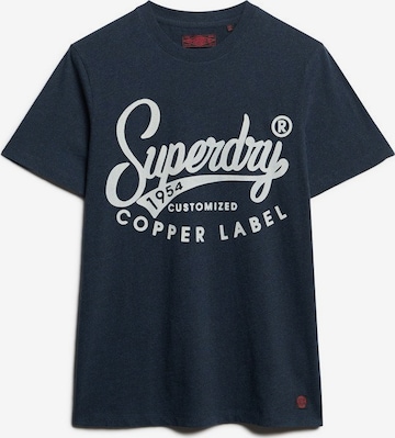 Superdry & Co Tričko 'COPPER' - Modrá: predná strana