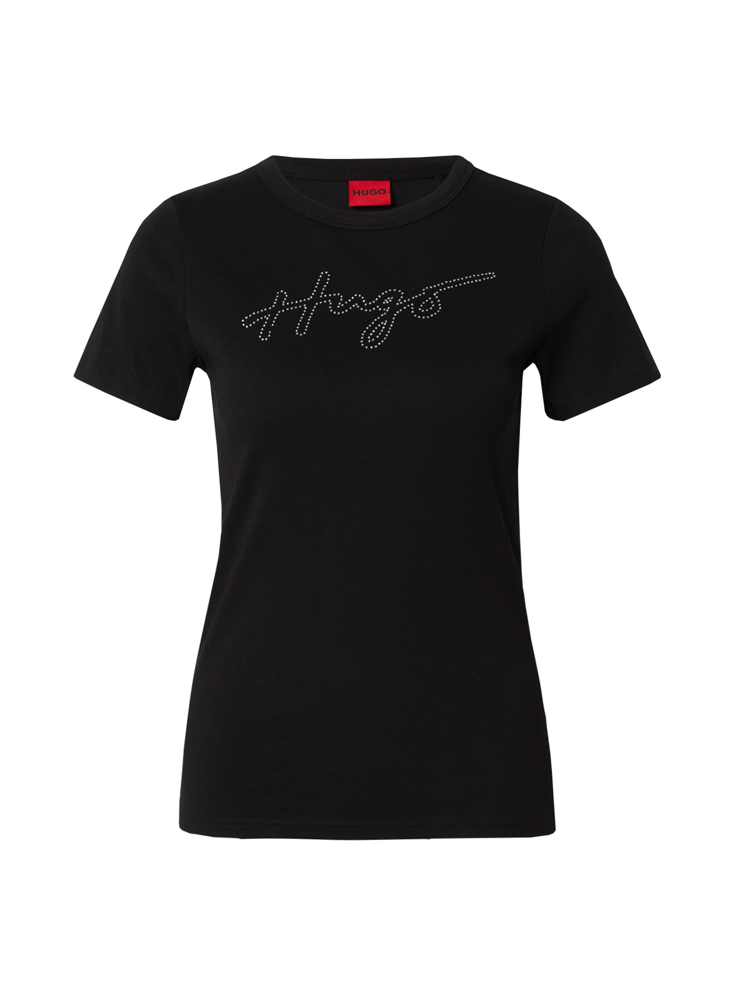 HUGO - Camisa 'Deloris_2' em preto: frente