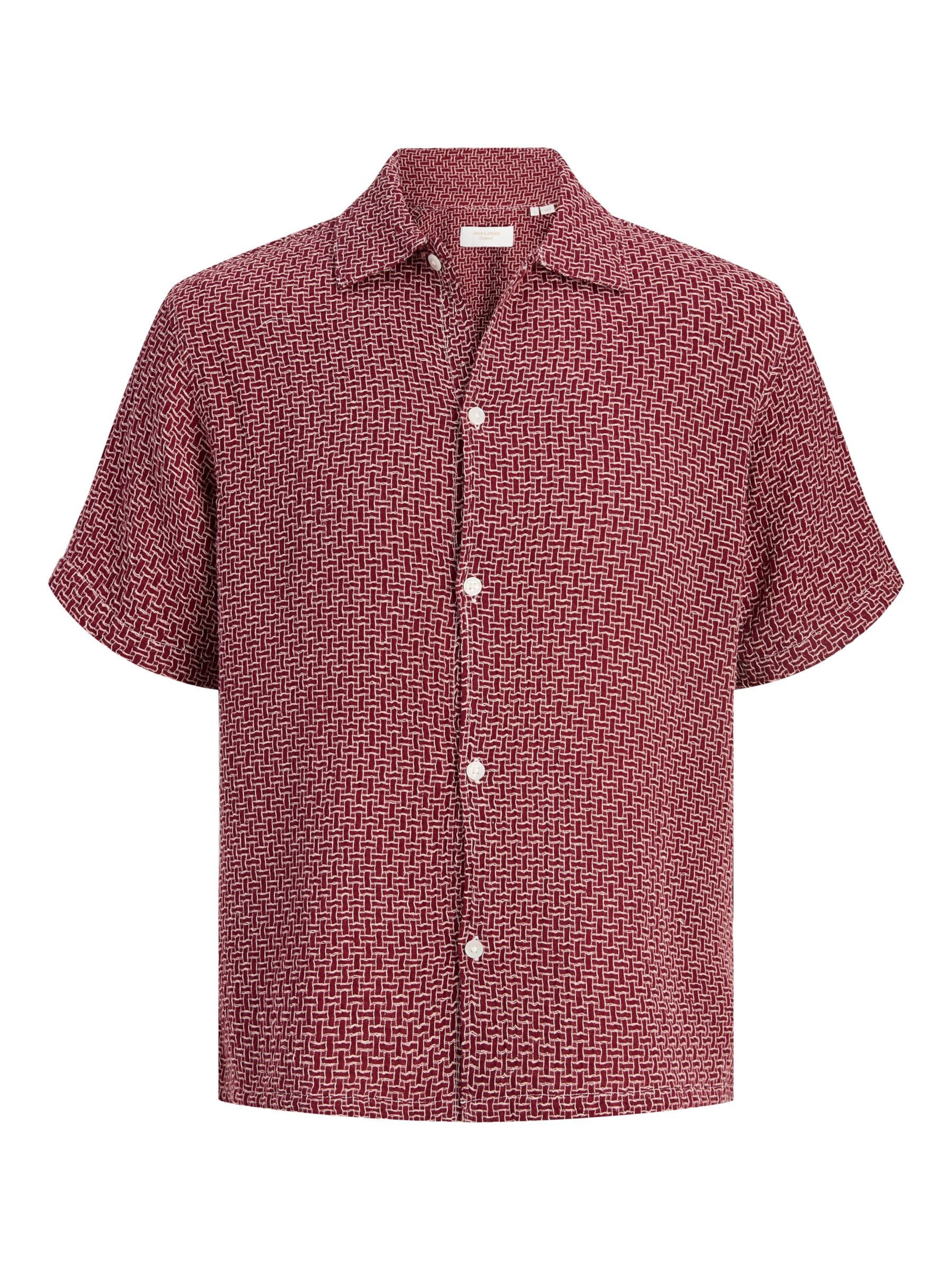JACK & JONES Comfort Fit Hemd in Rot: Vorderseite