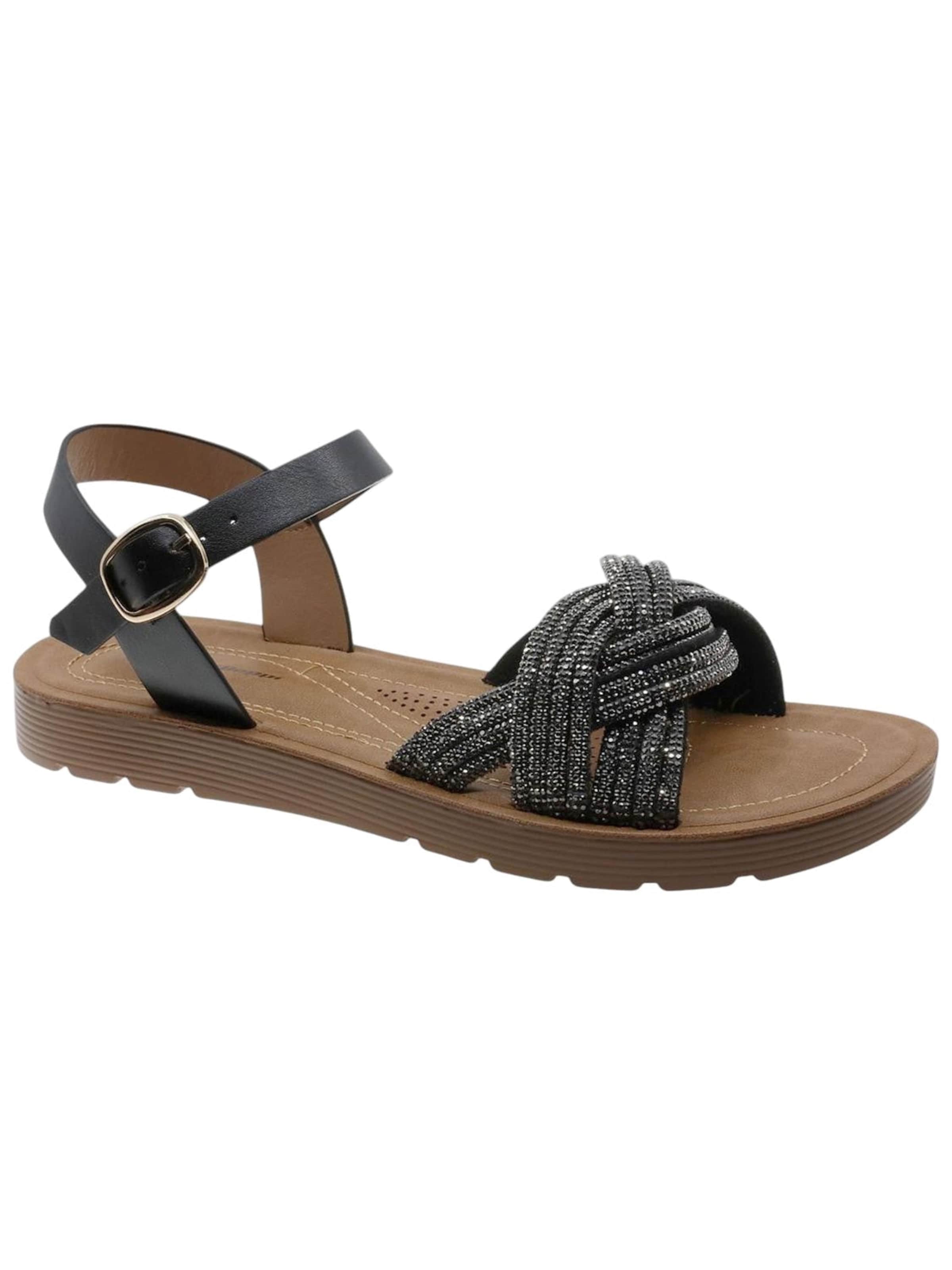 Beppi Sandale 'Casual Sandal'‌‌‌‌ in Schwarz: Vorderseite
