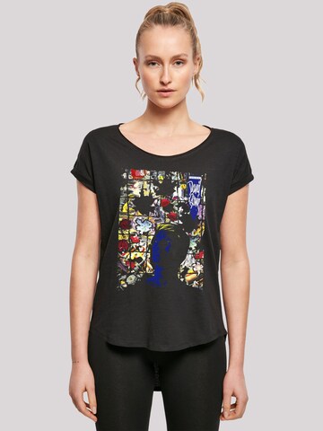 F4NT4STIC Shirt 'David Bowie Tonight Album Cover' in Zwart: voorkant