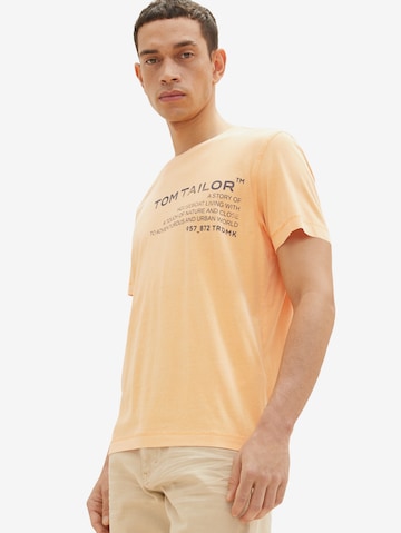 TOM TAILOR T-Shirt in Orange