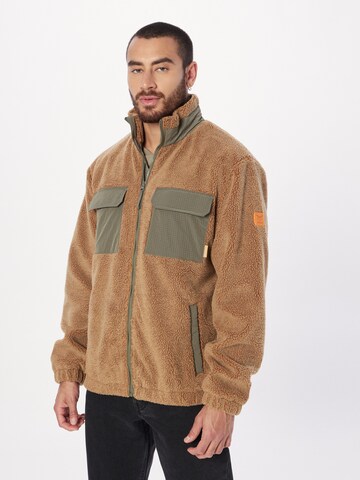 Iriedaily Between-Season Jacket in Brown: front