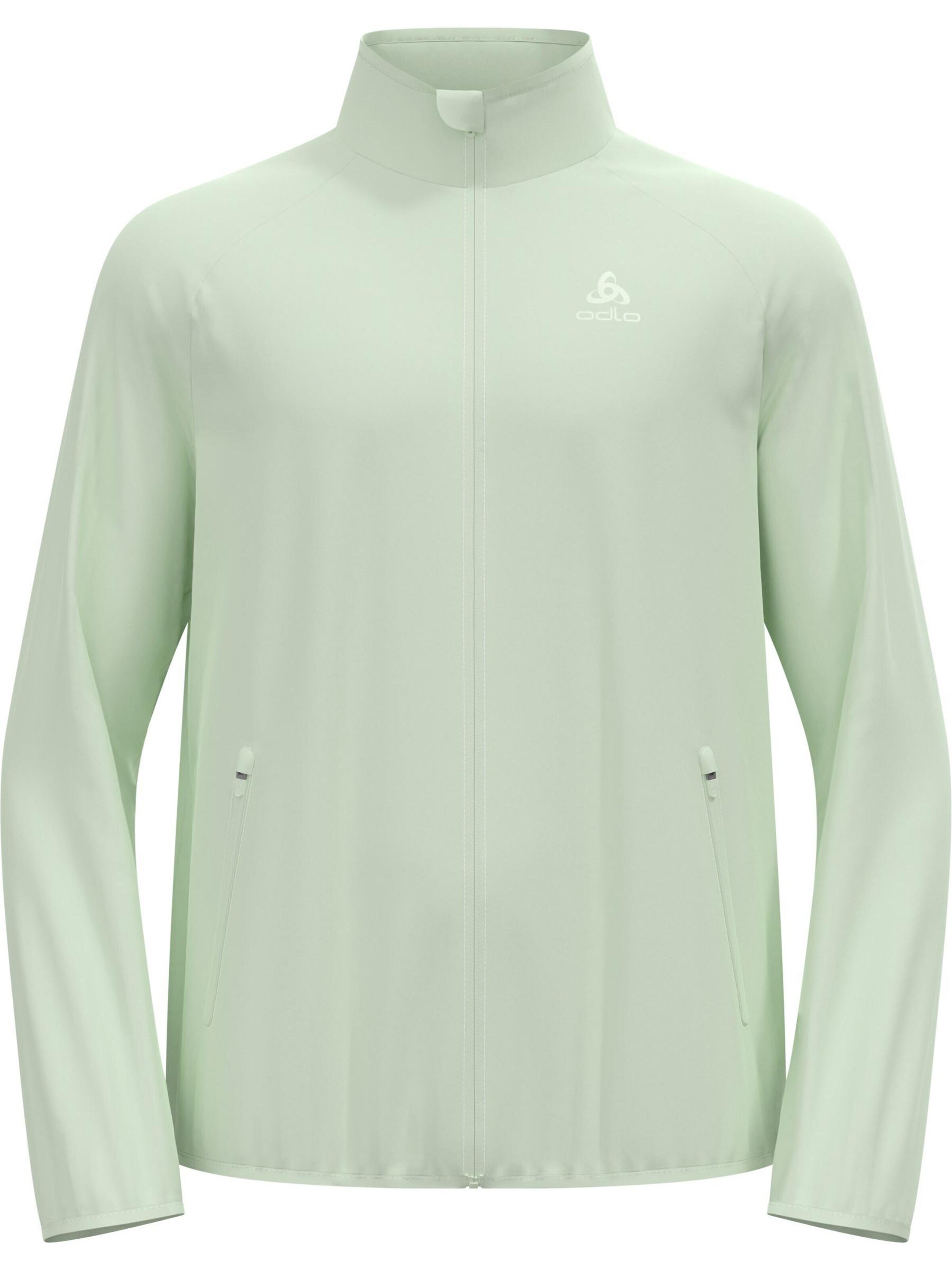Giacca sportiva 'ESSENTIAL LIGHT' di ODLO in verde: frontale