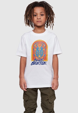 ABSOLUTE CULT T-Shirt 'Blue Beetle - Beetle' in Weiß: predná strana