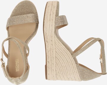 MICHAEL Michael Kors Sandalen met riem 'KAYLA' in Goud