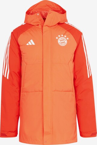 FC BAYERN MÜNCHEN Winterjacke 'Teamline' in Orange: predná strana